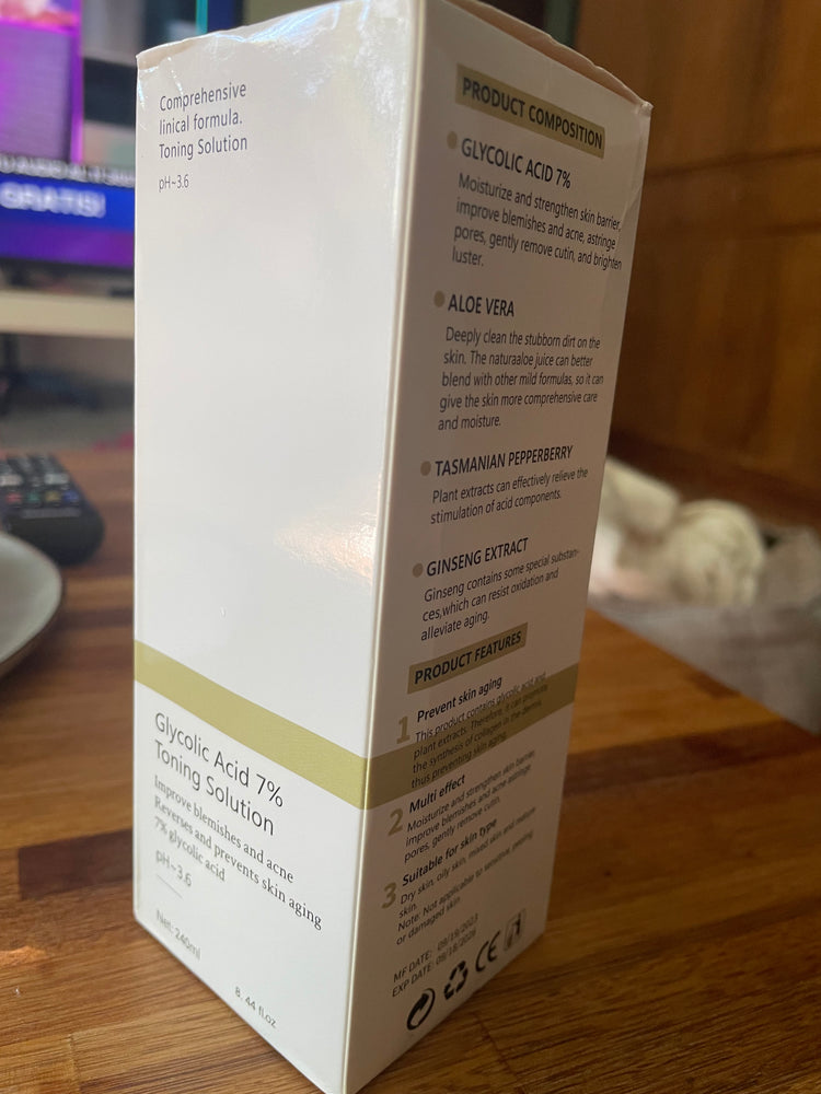 Tónico ácido glicolico al 7% 240 mL
