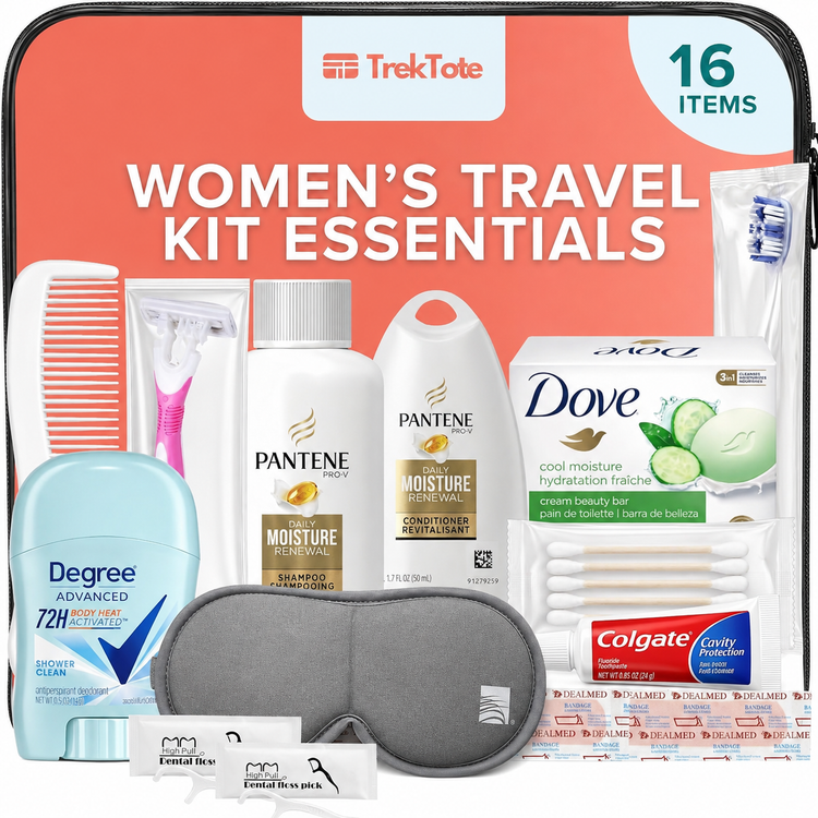Kit de viaje con 16 esenciales
