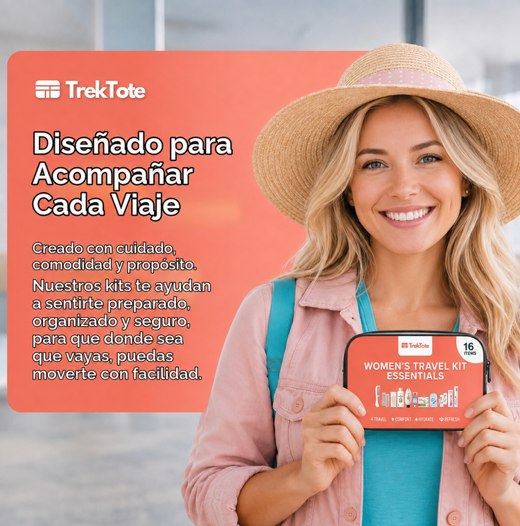 Kit de viaje con 16 esenciales