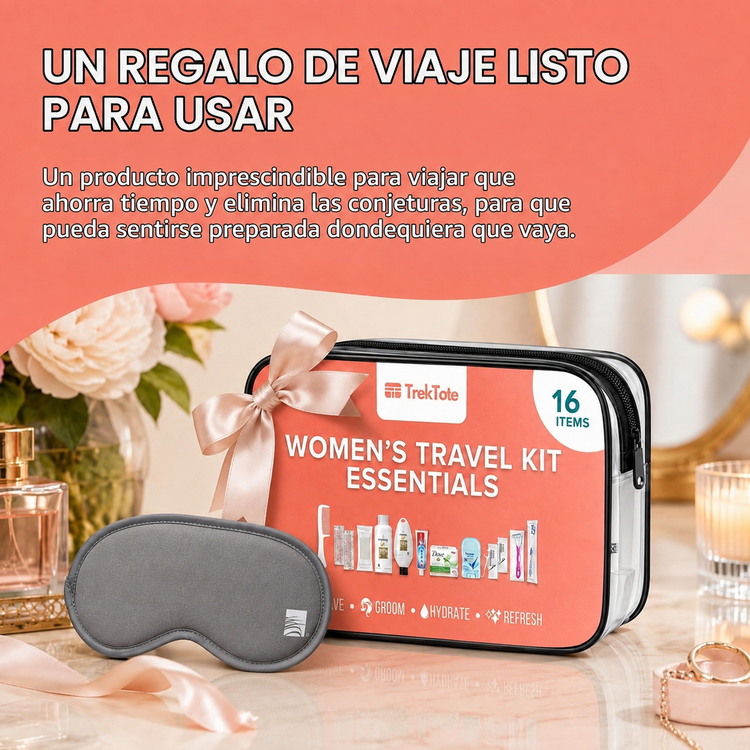 Kit de viaje con 16 esenciales